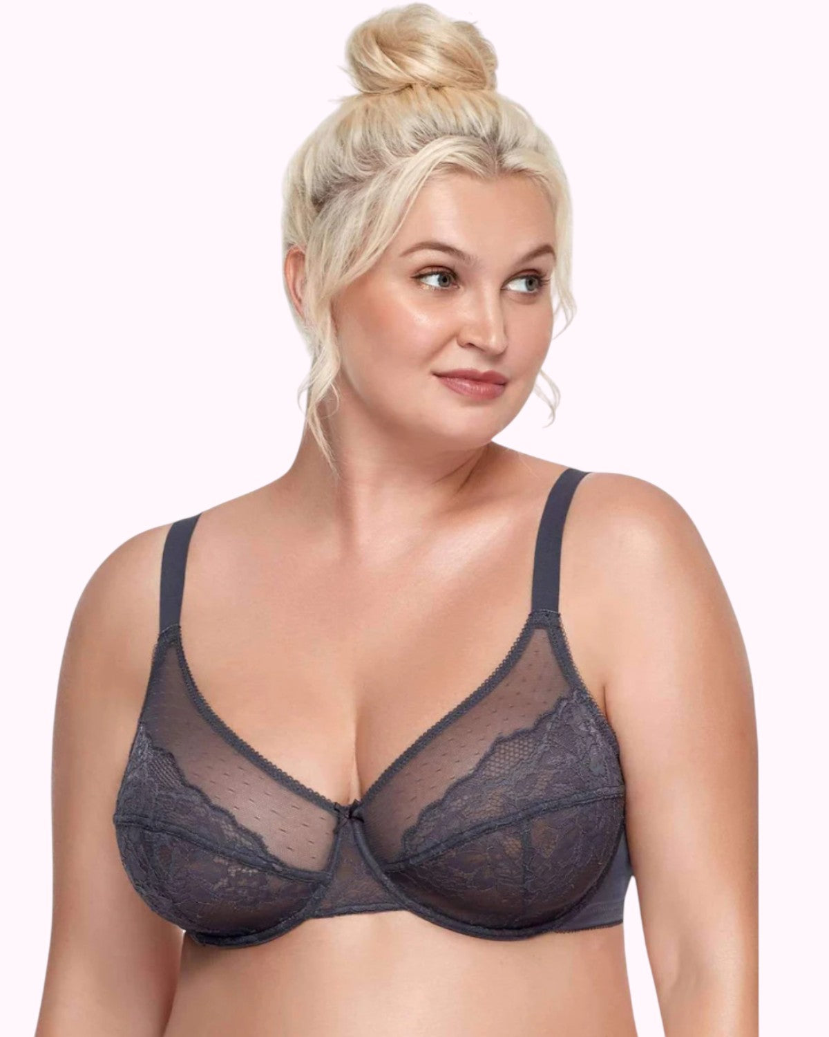 Gray Breast Minimizer Bra