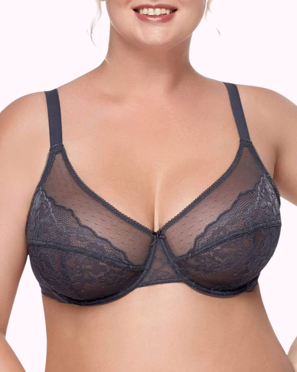 Gray Breast Minimizer Bra